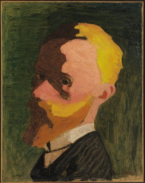 Detail of Self portrait, c.1890 by Edouard Vuillard