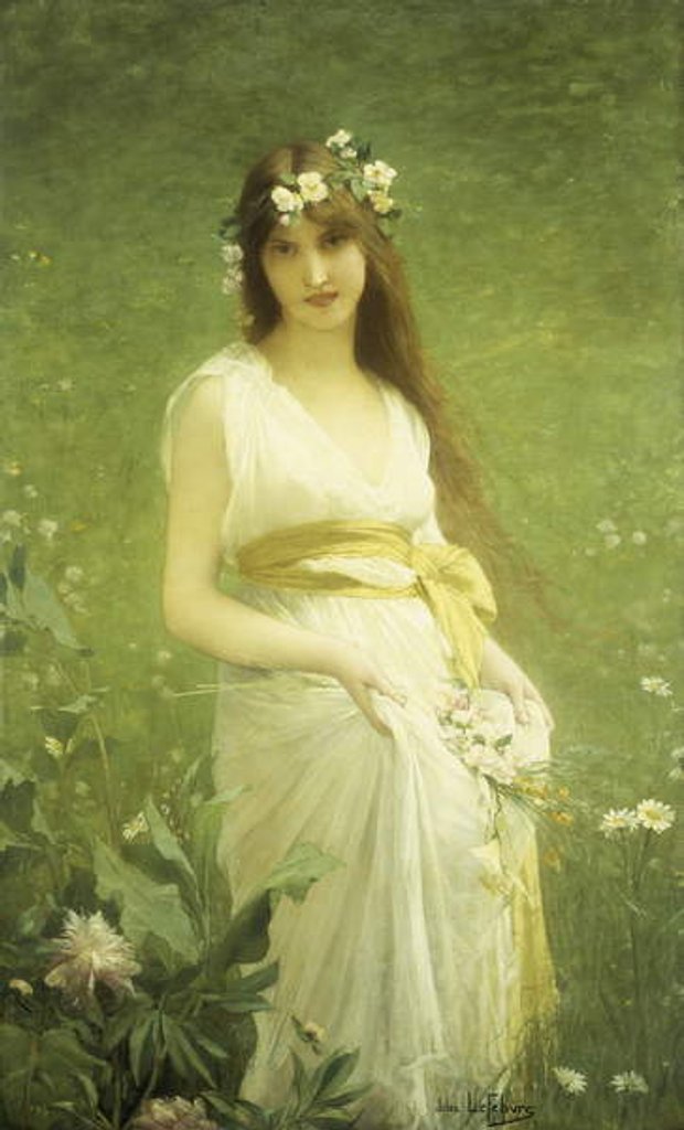 Detail of Springtime by Jules Joseph Lefebvre