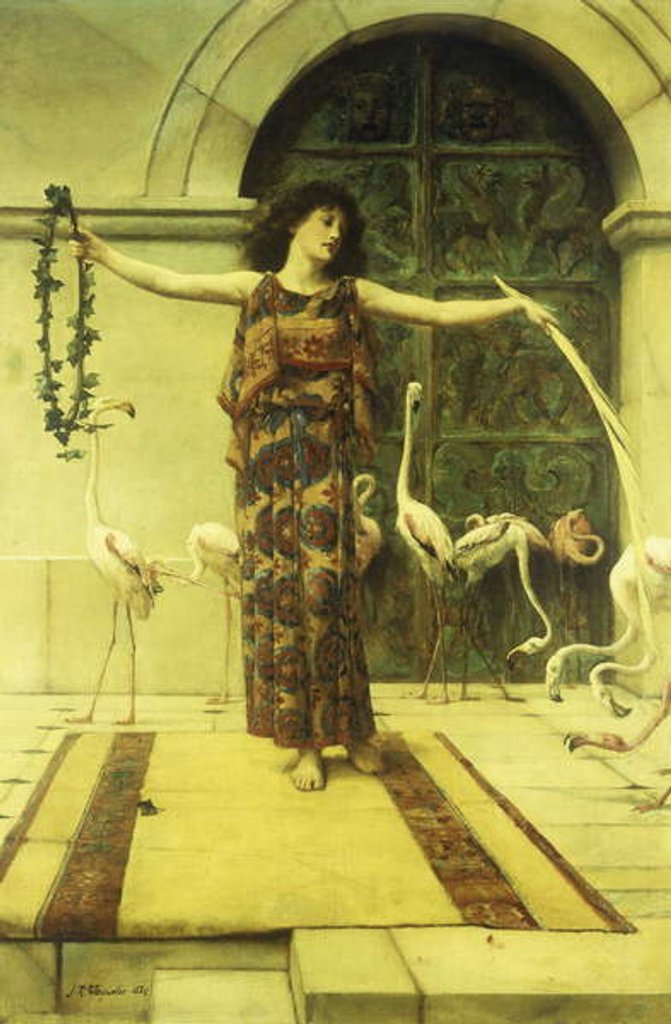 Detail of Dance of the Flamingos, 1885 by John Reinhard Weguelin