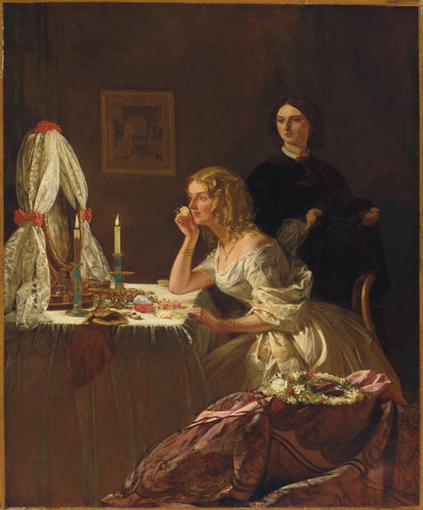 Detail of A Young Lady at her Toilet by Augustus Leopold Egg