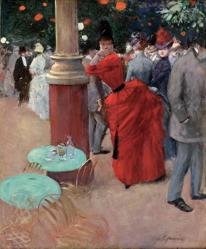 Detail of Le Jardin Public, c.1884 by Jean Louis Forain