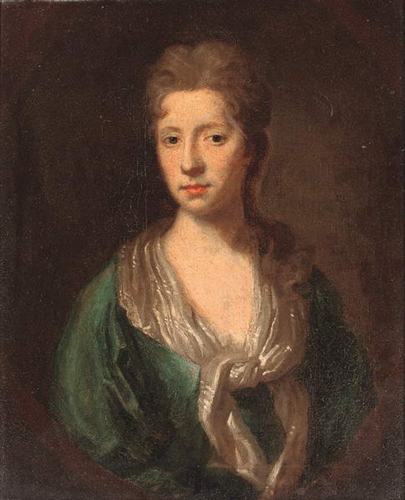 Detail of Portrait of Martha, wife of Sir William Clayton, c.1756 by English School