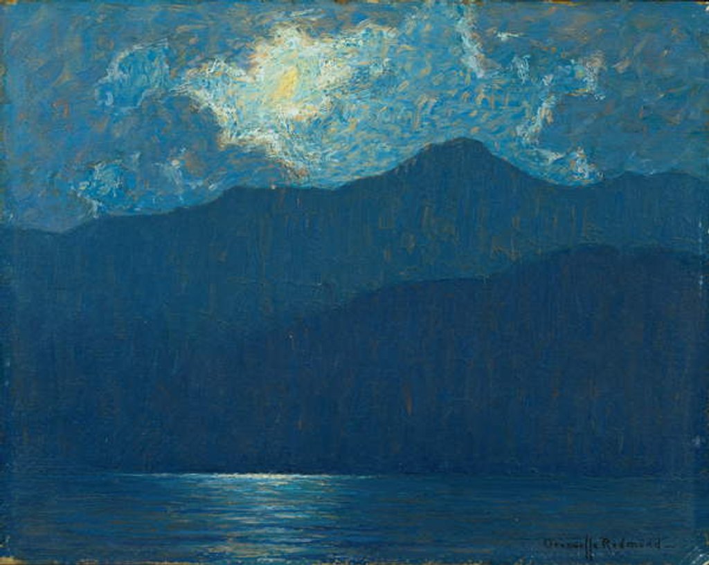 Detail of Sunrise Over Cataline Island by Granville Redmond