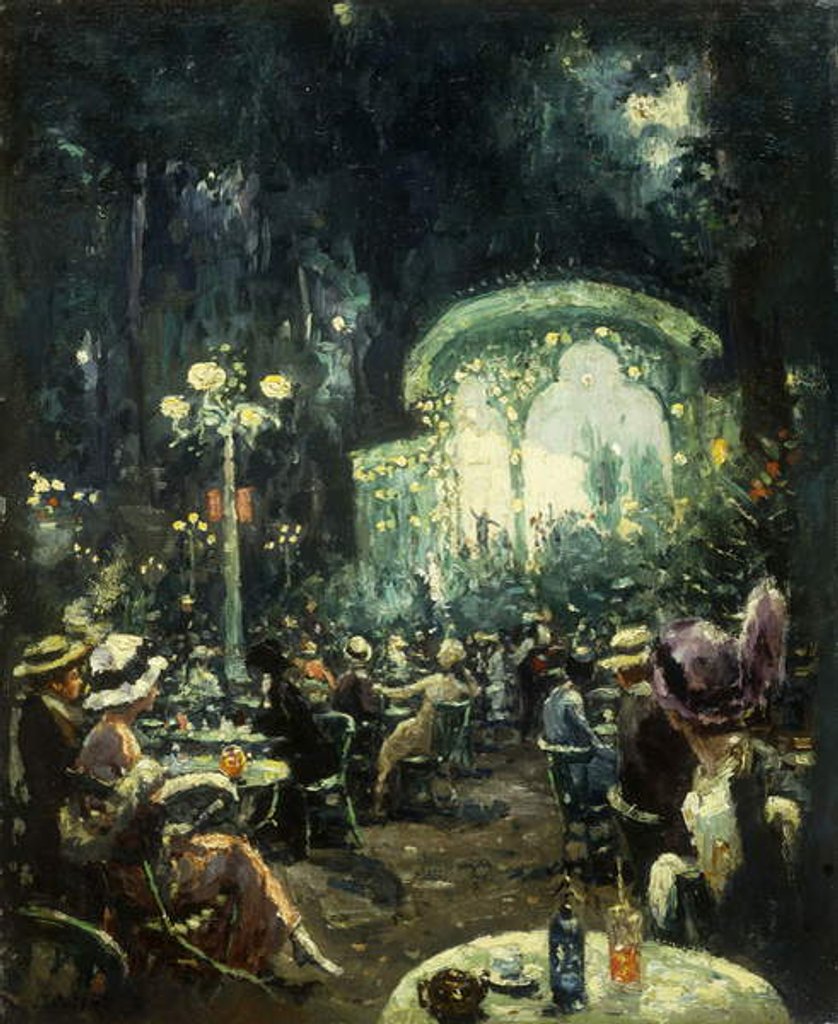 Detail of The Outdoor Opera by Carl Wuttke