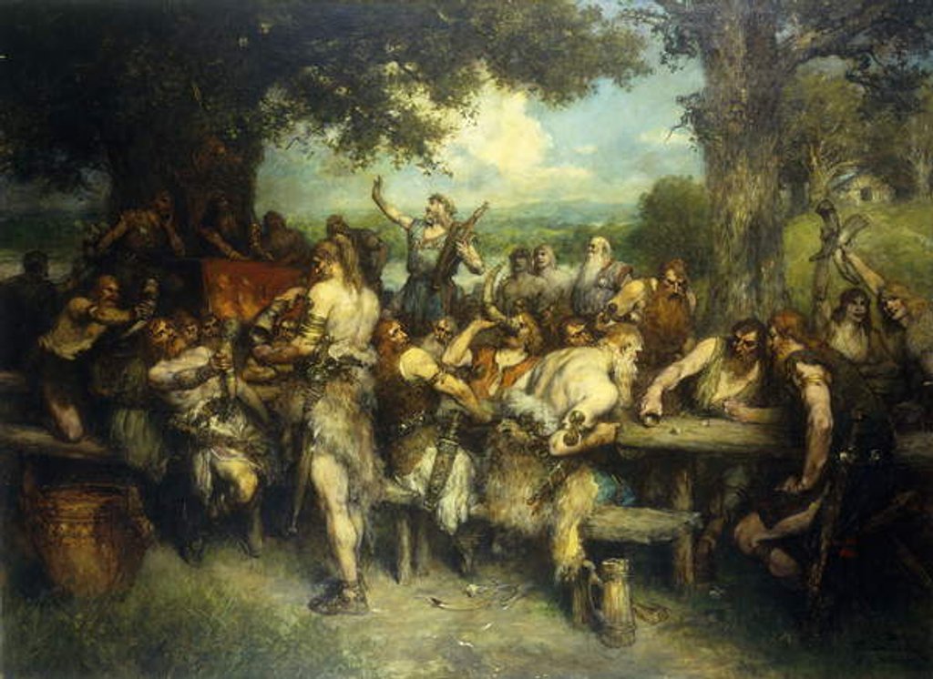 Detail of A Viking Celebration, 1925 by Ferdinand Leeke