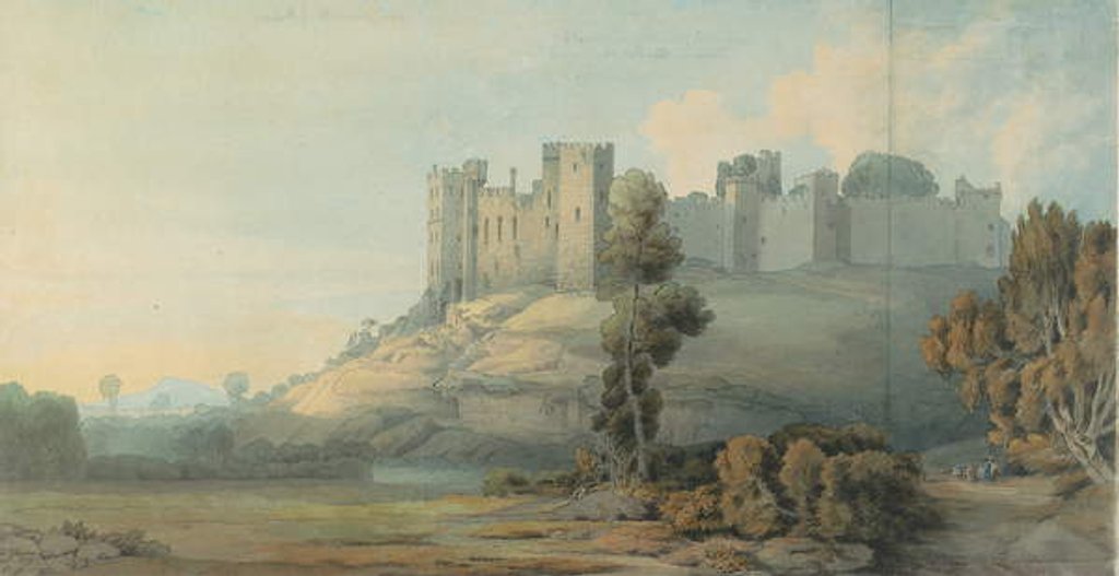 Detail of Ludlow Castle, Shropshire, 1777 by Francis Towne