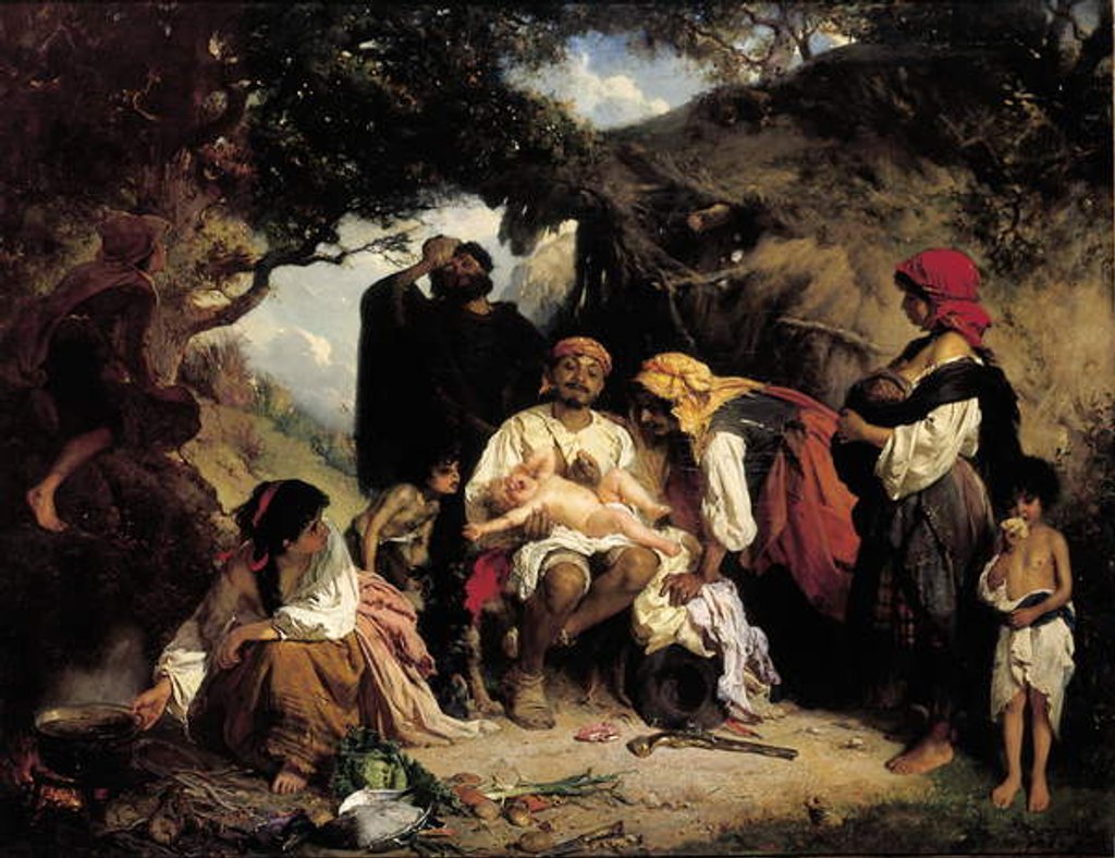 Detail of The Foundling, 1861 by Heinrich Wilhelm Schlesinger