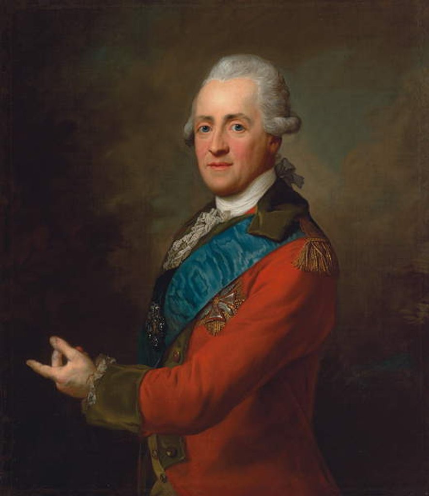 Detail of Portrait of Prince Stanislaw Poniatowski by Johann Baptist I (attr. to) Lampi