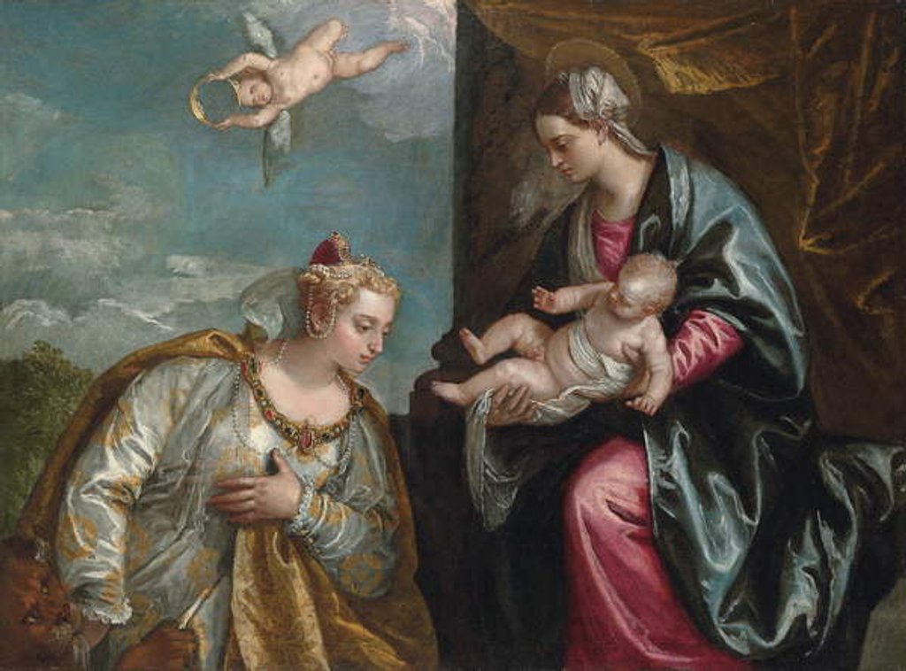 Detail of Allegory of the City of Venice Adoring the Madonna and Child by Veronese