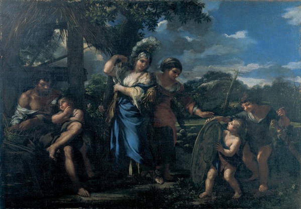 Detail of Erminia Among the Shepherds by Ciro Ferri