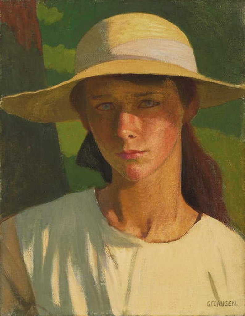 Detail of The Nut Brown Maid by George Clausen