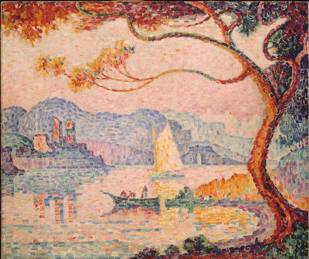 Detail of Antibes, Petit Port de Bacon, 1917 by Paul Signac