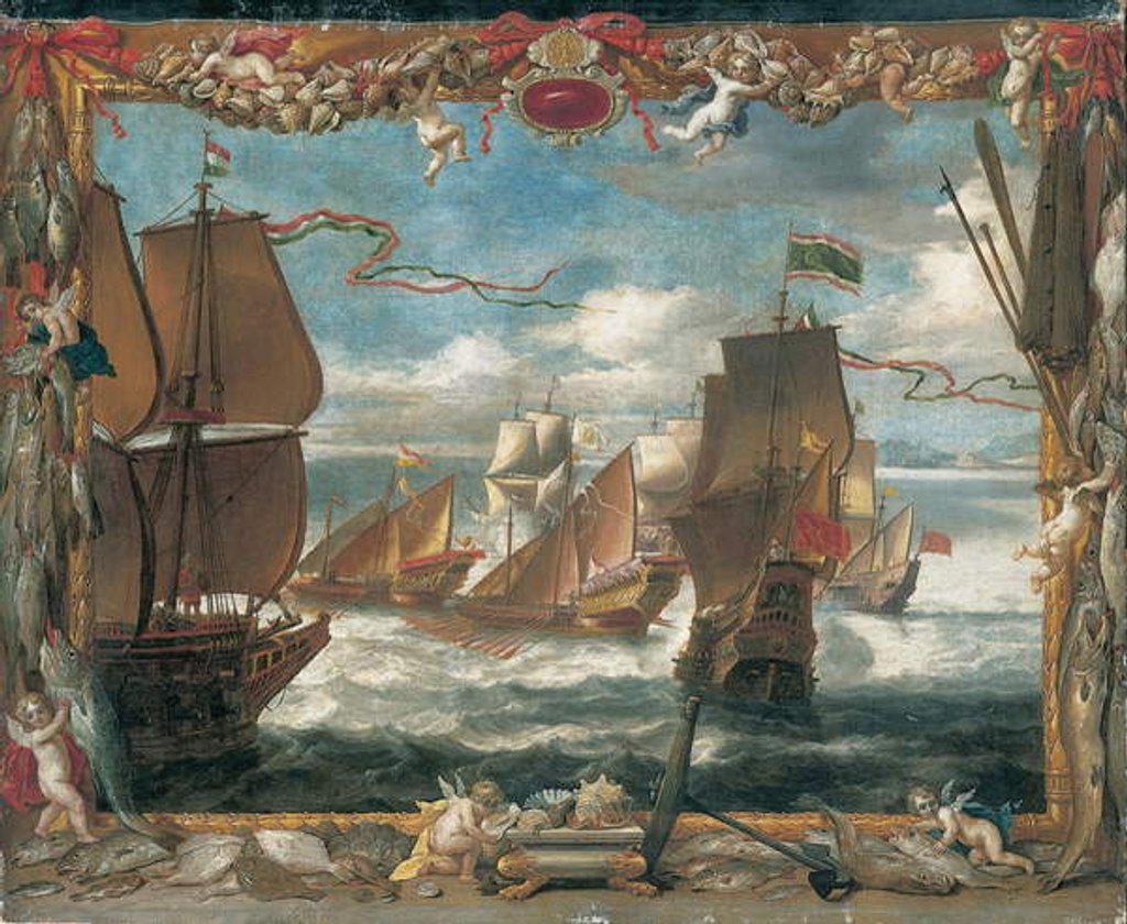 Detail of The Meeting with the Turkish Fleet by David the Younger Teniers