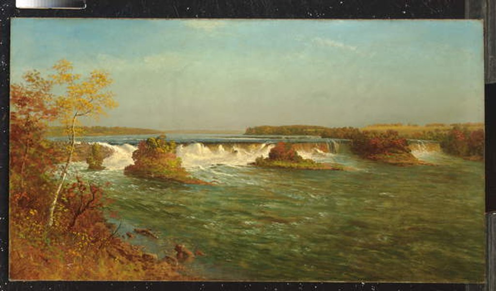 Detail of The Falls of Saint Anthony, c.1887 by Albert Bierstadt