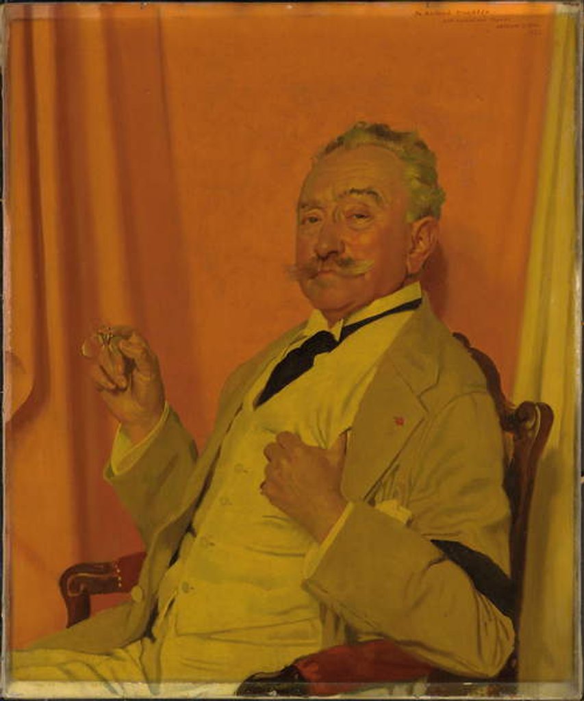Detail of Portrait of Roland Knoedler, 1922 by William Orpen