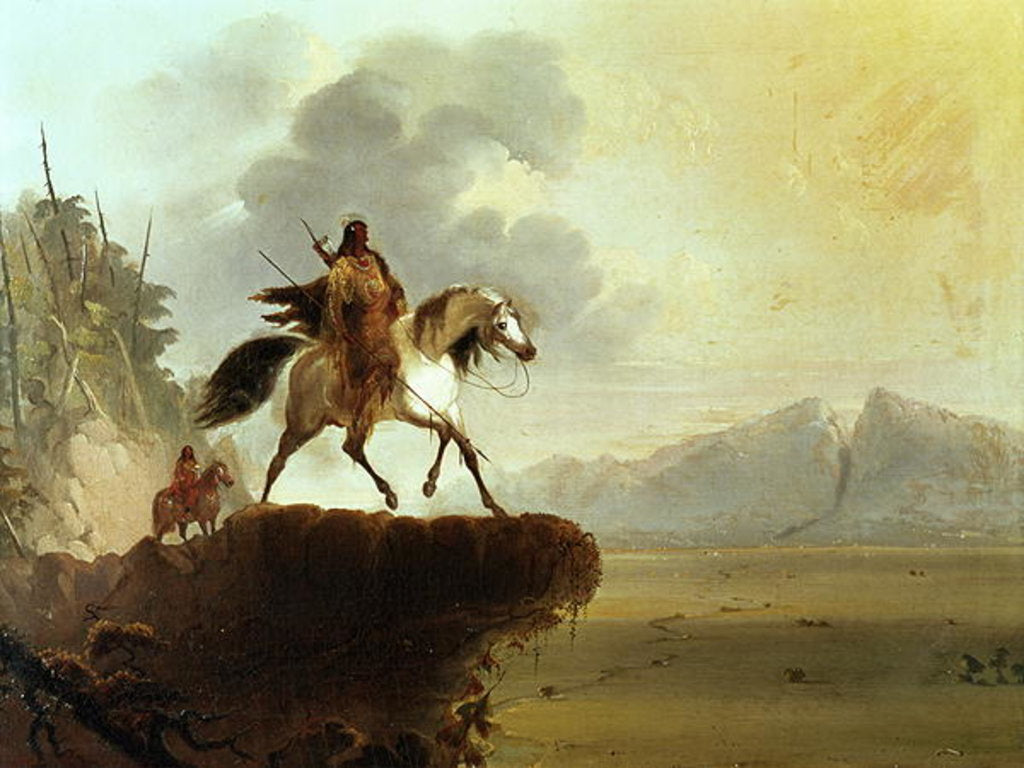 Detail of Snake Indians by Alfred Jacob Miller