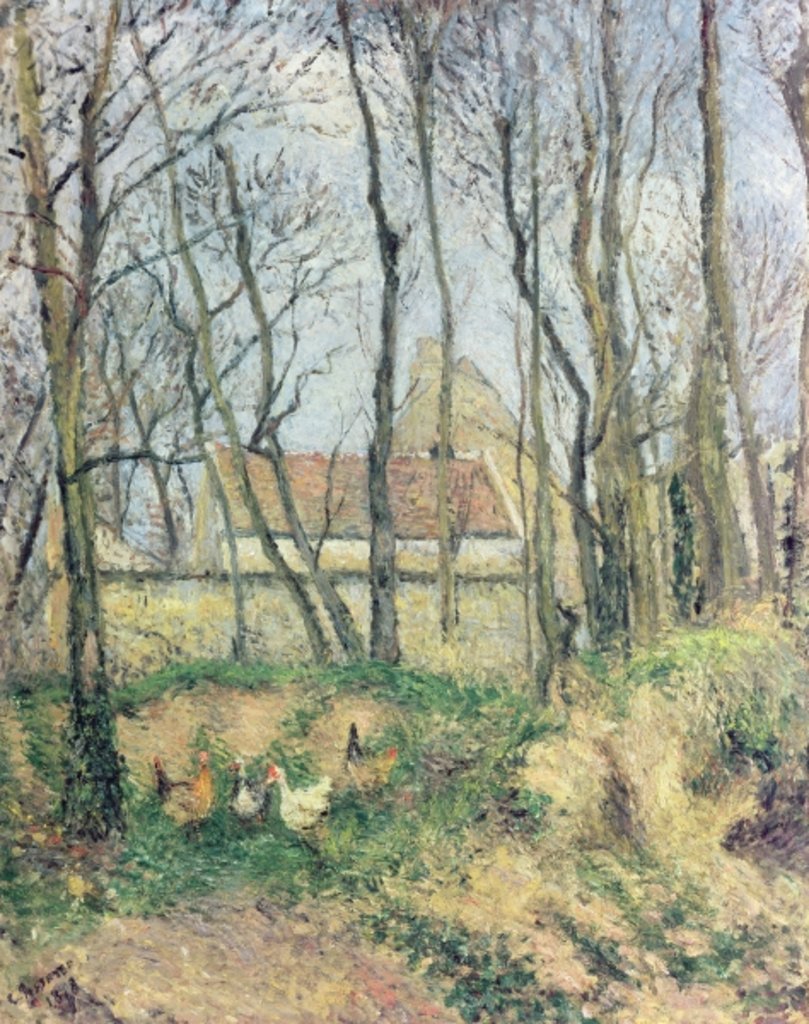 Detail of The Path of the Wretched, 1878 by Camille Pissarro