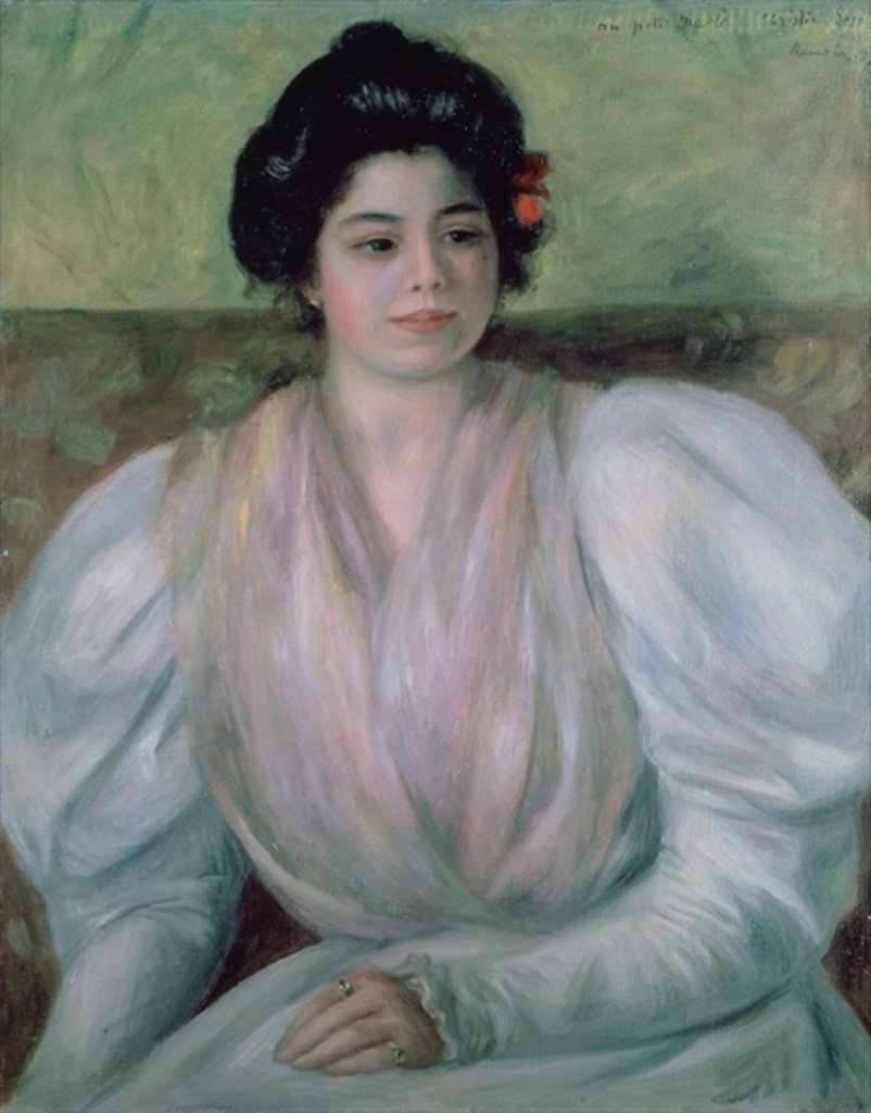 Detail of Christine Lerolle, 1897 by Pierre Auguste Renoir