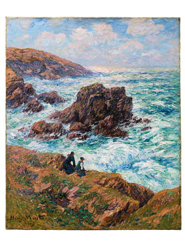 Detail of Côte de Clohars, Finistère, 1908 by Henry Moret