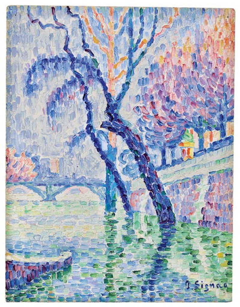 Detail of Pont des arts, Inondation, 1930 by Paul Signac