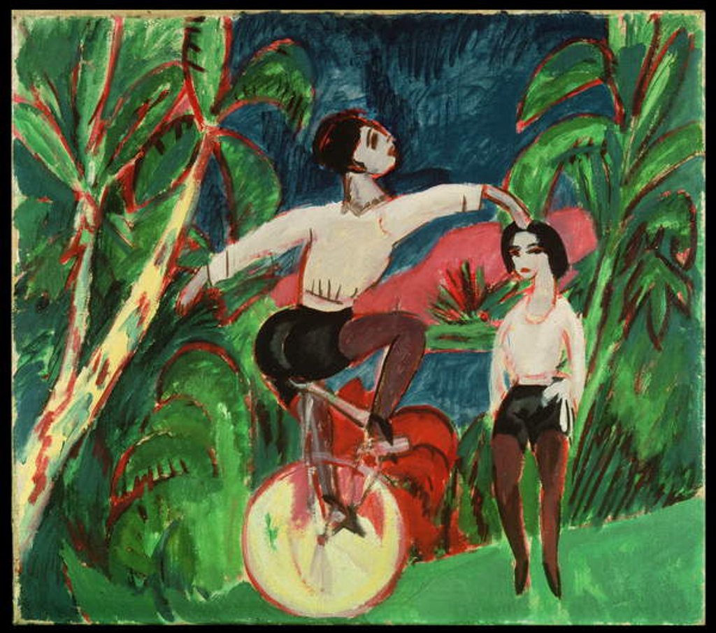 Detail of Unicycle Rider, 1911 by Ernst Ludwig Kirchner