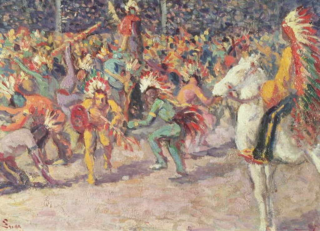 Detail of Buffalo Bill by Maximilien Luce