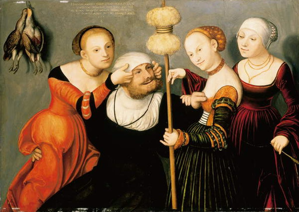 Detail of Hercules at the court of Omphale, 1533 by Lucas the Elder Cranach