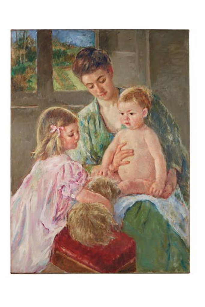 Detail of Children Playing with a Dog, 1907 by Mary Stevenson Cassatt