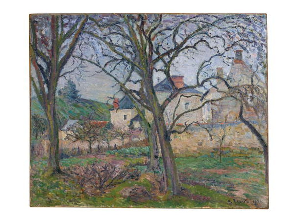 Detail of Le jardin de Maubuisson, vu vers la côte Saint-Denis, Pontoise, 1876 by Camille Pissarro