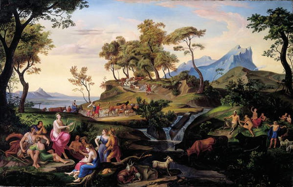 Detail of Apollo Among the Shepherds by Joseph Anton & Studio (manner of) Koch