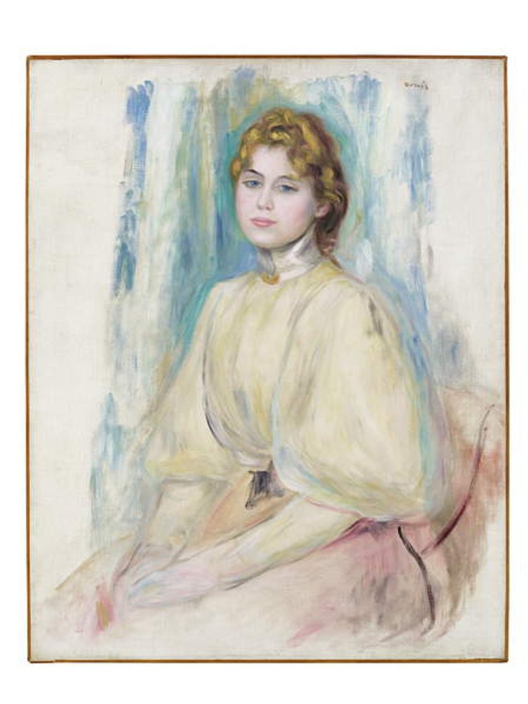 Detail of Portrait of Mademoiselle Yvonne Lerolle, c.1894 by Pierre Auguste Renoir