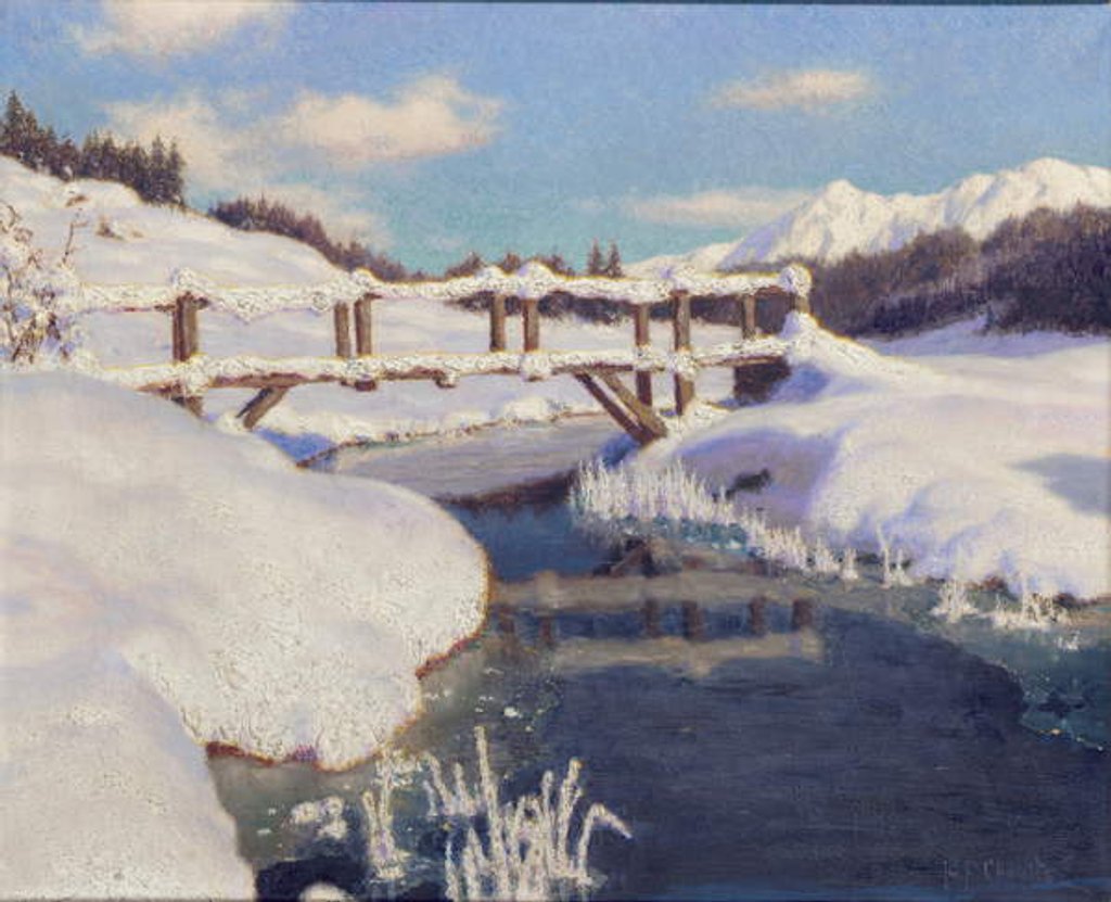 Detail of Sun on the Snow, Switzerland by Ivan Fedorovich Choultse