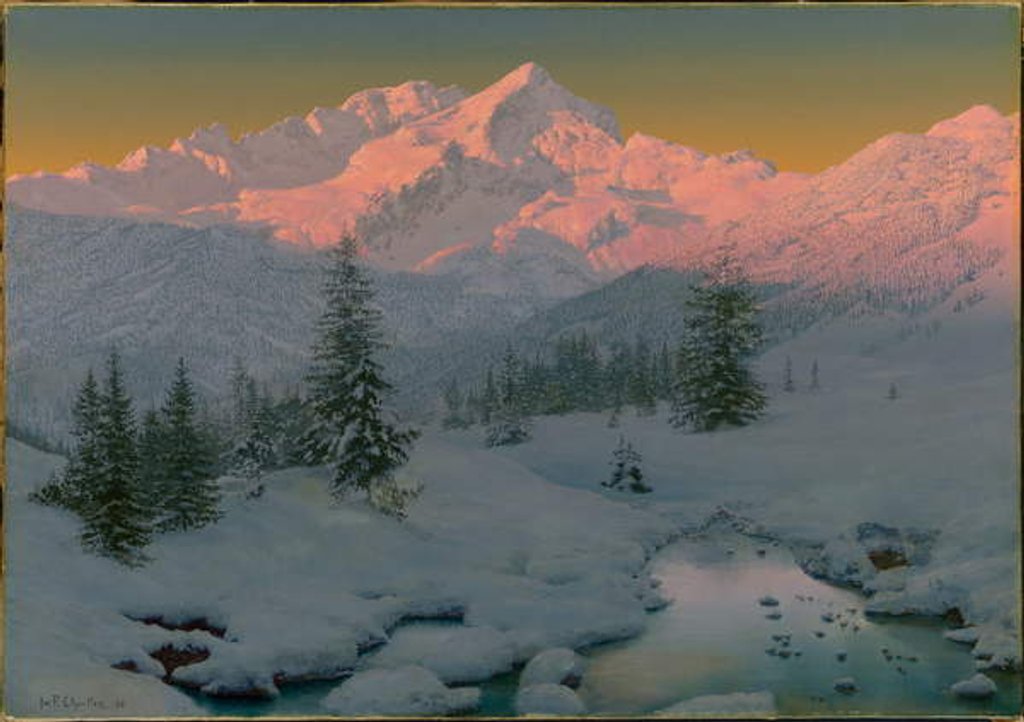 Detail of At the Foot of the Garmisch Mountains, Bavaria, 1922 by Ivan Fedorovich Choultse