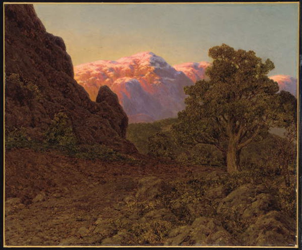 Detail of Sunrise over the Mountain by Ivan Fedorovich Choultse