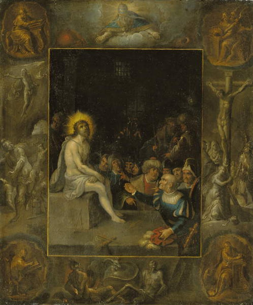 Detail of The Mocking of Christ by Frans II the Younger Francken