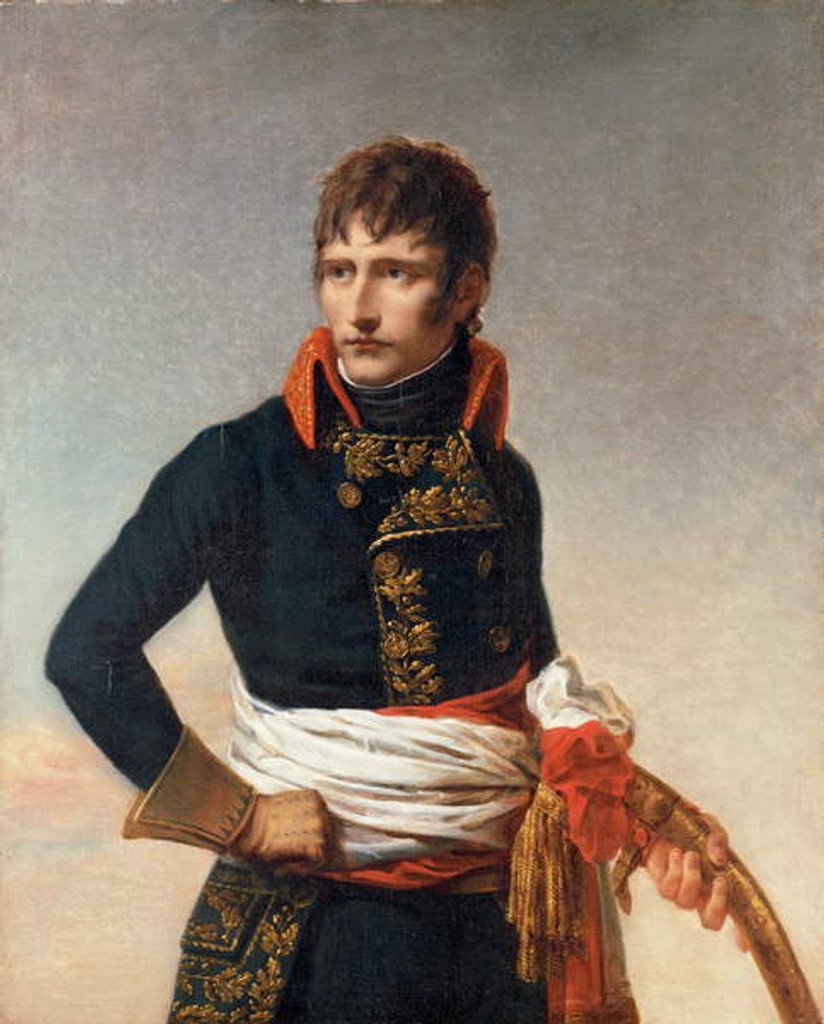 Detail of Portrait of Napoleon Bonaparte, as First Consul, three-quarter length, holding a sabre by Andrea the Elder Appiani