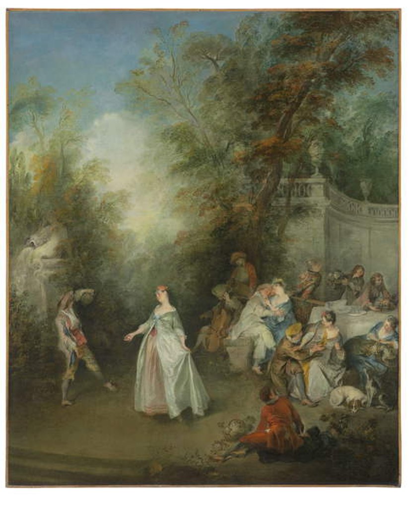 Detail of Autumn by Nicolas Lancret