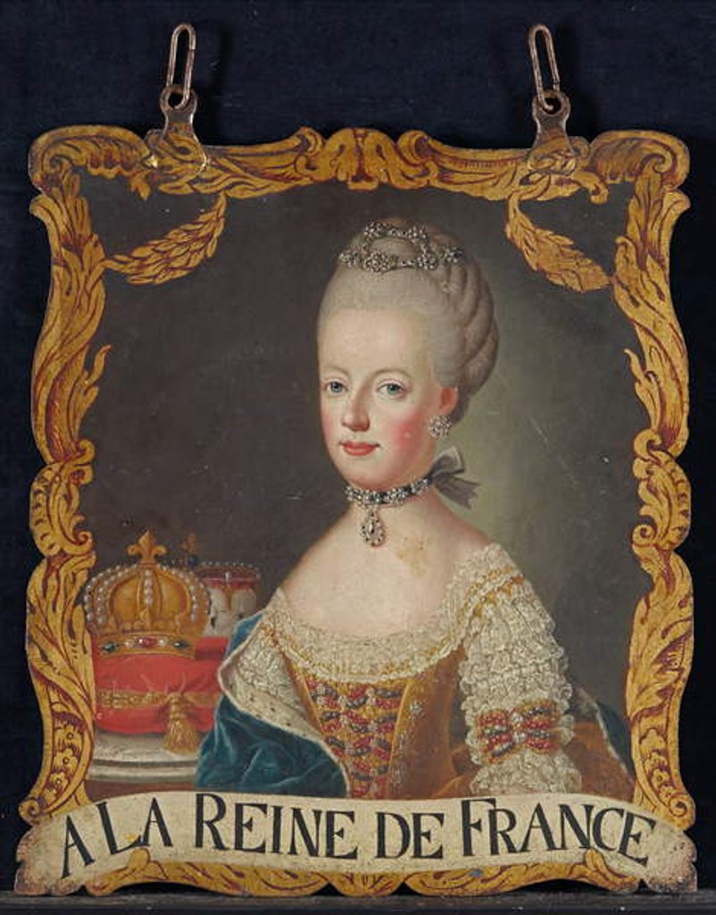 Detail of Marie Antoinette sign, after 1774 by European School