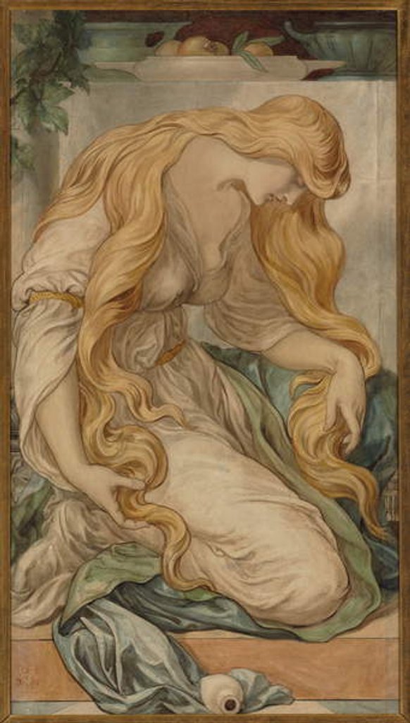 Detail of Mary Magdalene, 1879 by Frederic James Shields