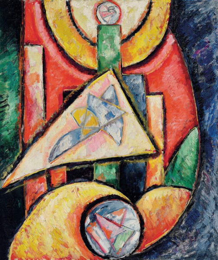 Detail of Abstraction, 1912-13 by Marsden Hartley