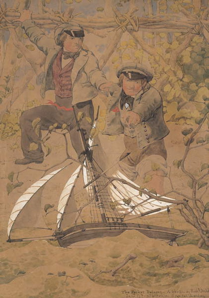 Detail of The Packet Delayed, 1854 by Richard Dadd