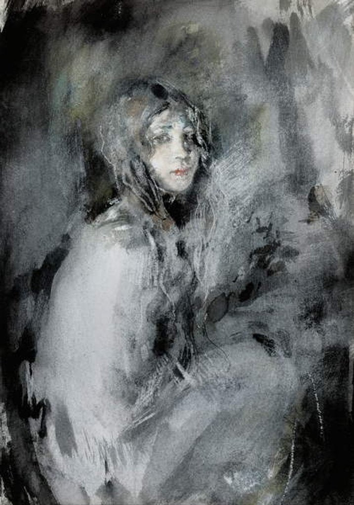 Detail of The Gypsy by Ambrose McEvoy