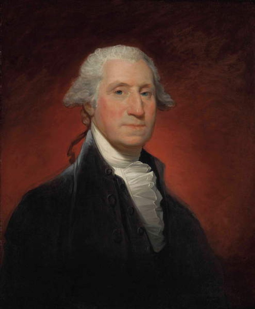 Detail of George Washington, 1795 by Gilbert Stuart