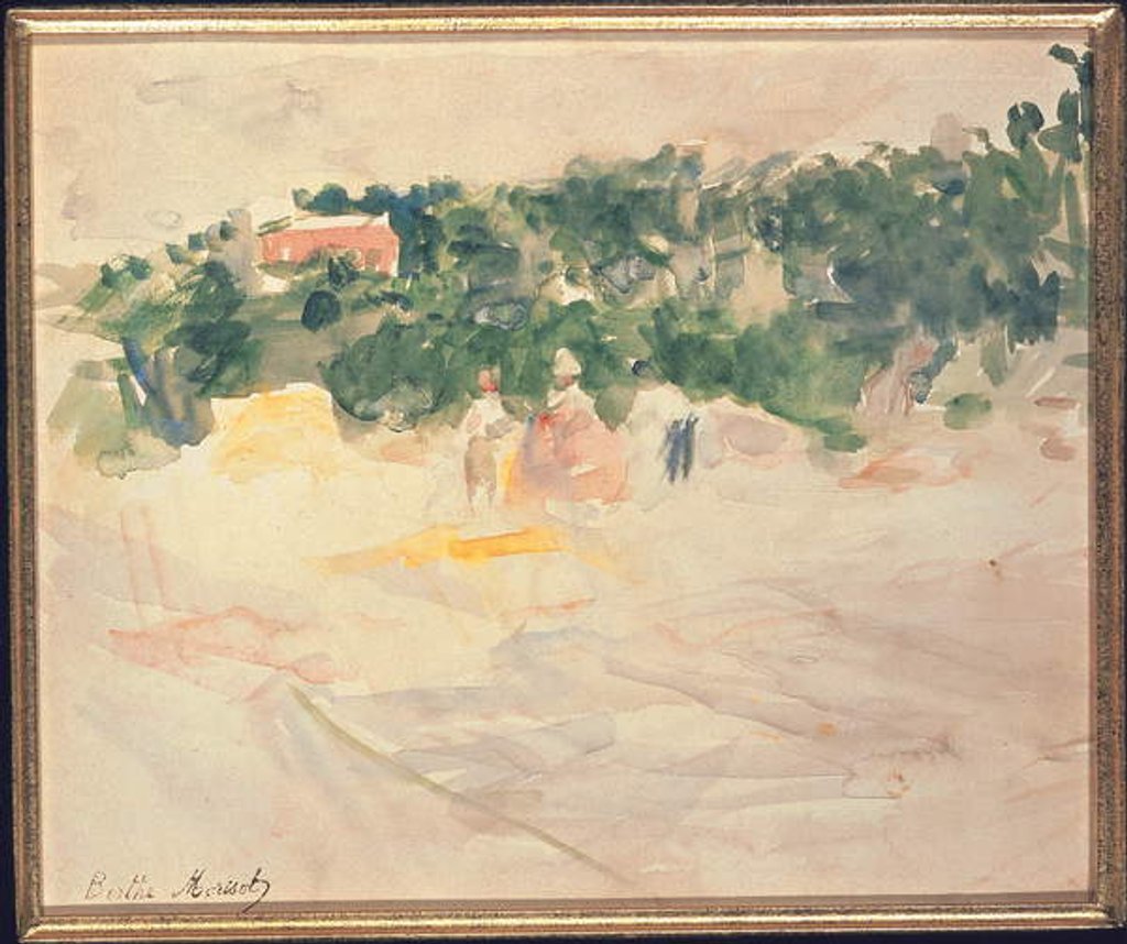 Detail of La moisson à Bougival, 1882 by Berthe Morisot