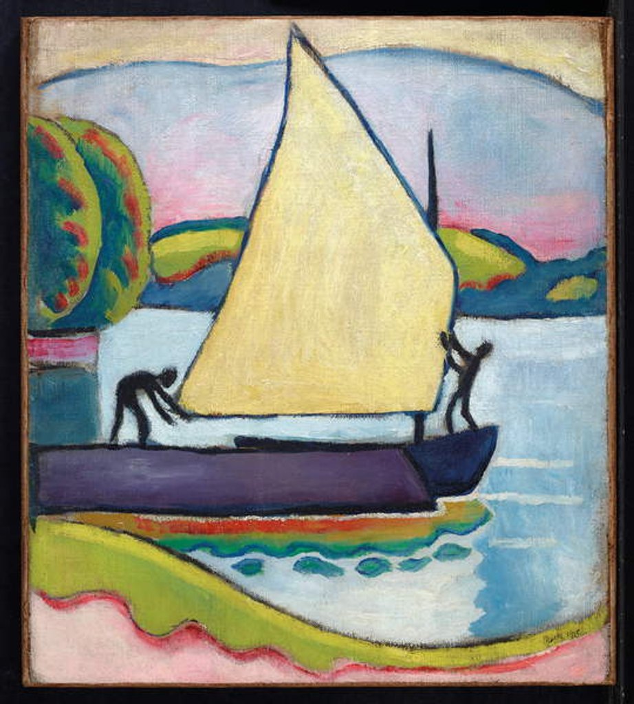 Detail of Segelboot am Morgen, 1910 by August Macke