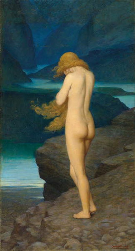 Detail of Eve in exile by Herbert Gustave Schmalz