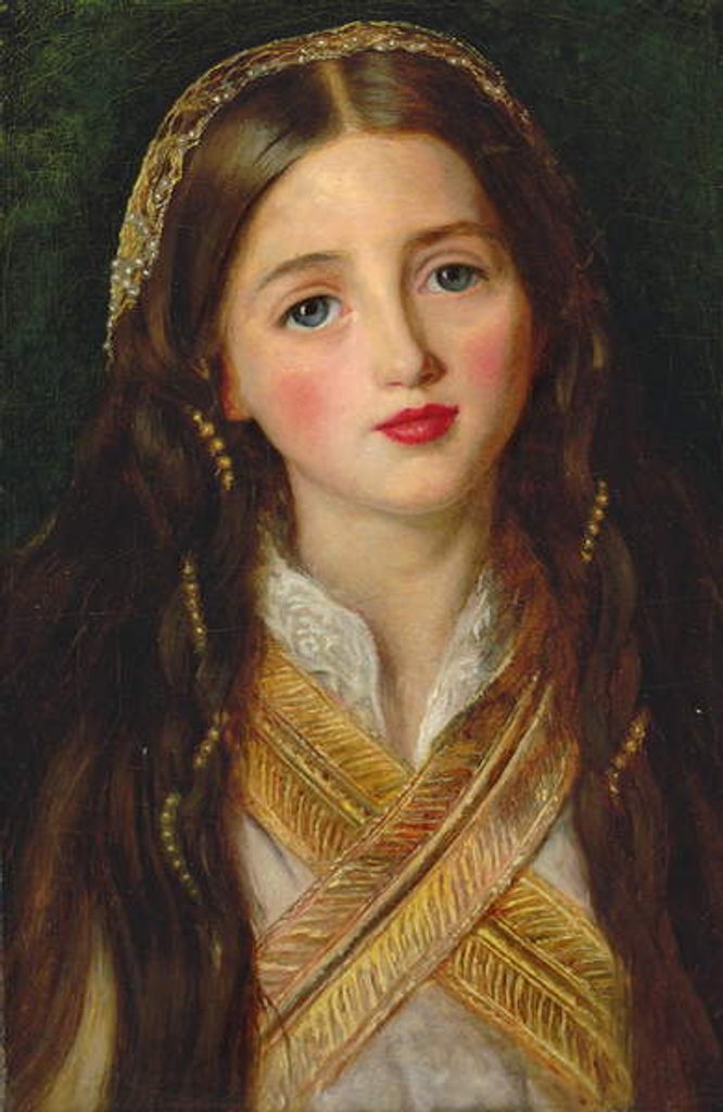 Detail of Alice Gray by John Everett Millais