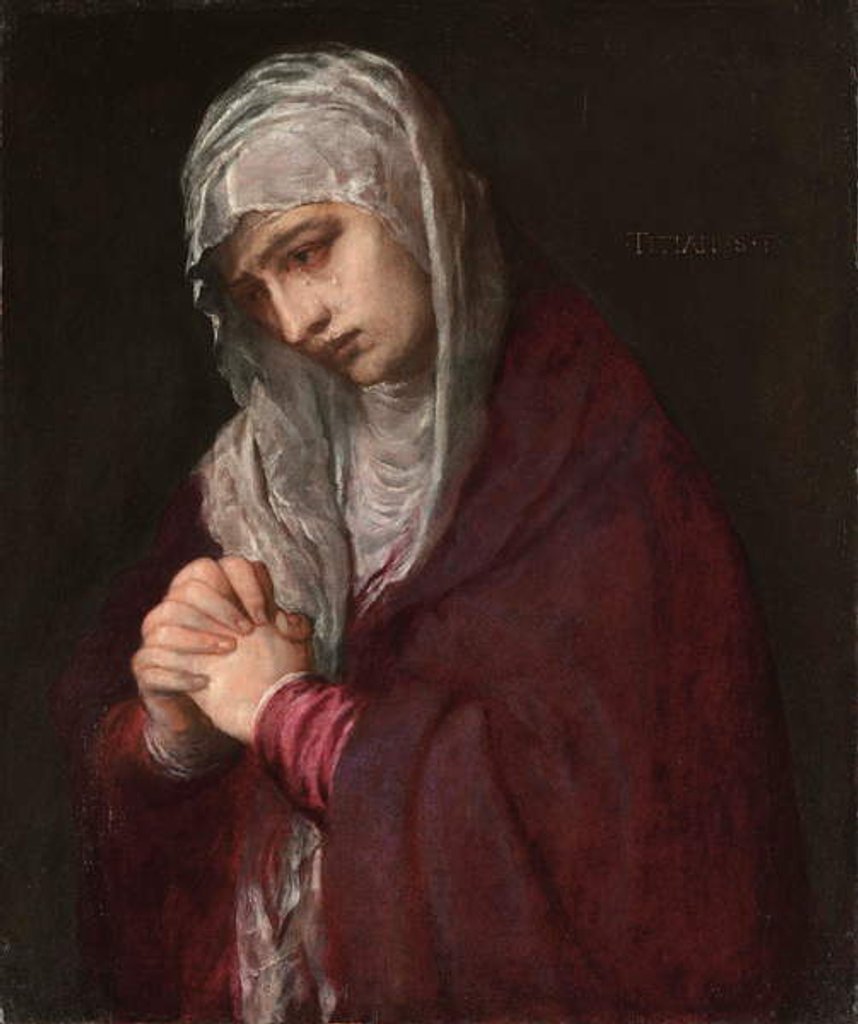 Detail of The Mater Dolorosa by Titian (c.1488-1576)
