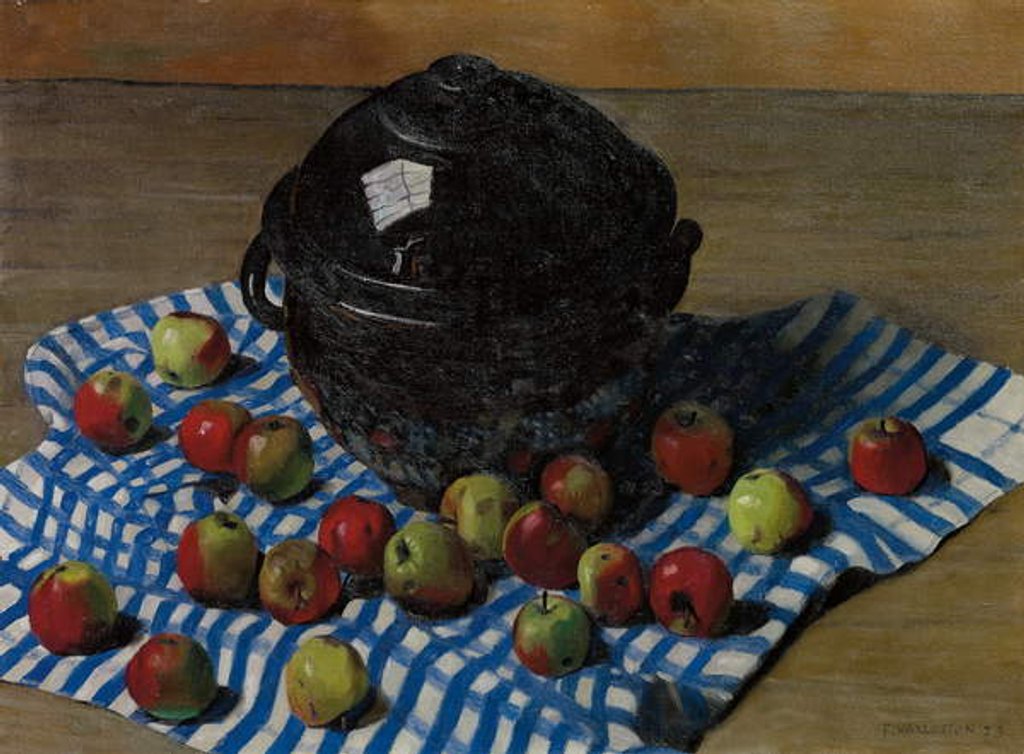 Detail of The Black Soupiere, 1923 by Felix Edouard Vallotton