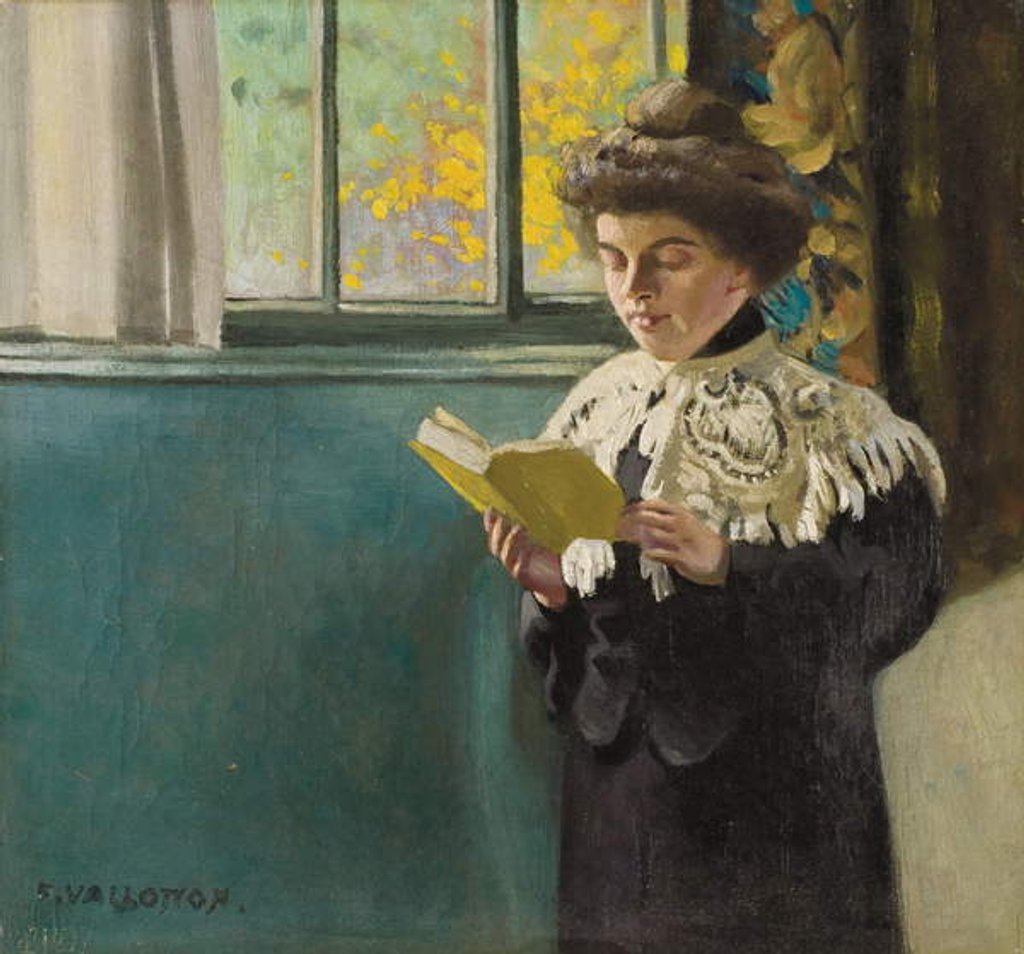 Detail of Woman Reading by a Window, c.1904 by Felix Edouard Vallotton